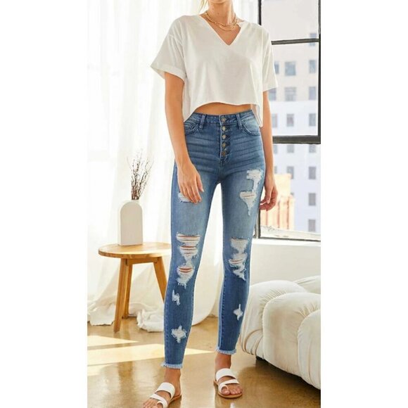 KanCan High Rise Jeans 7310m 1/24 - Picture 1 of 8
